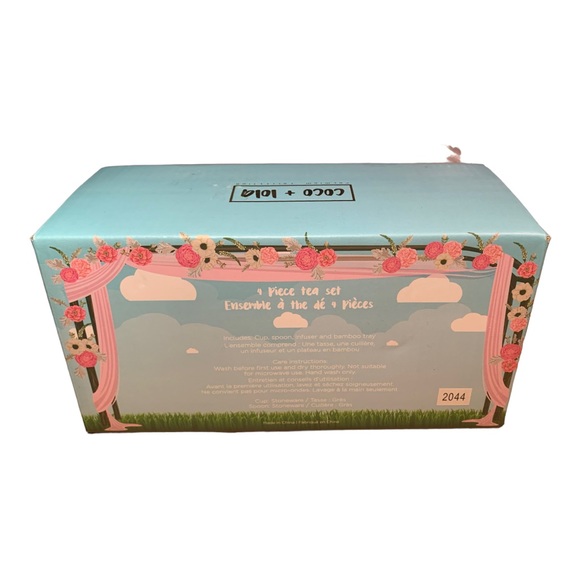 NIB Coco + Lola Mother of the Bride Mug Tray Tea Infuser Spoon Gift Set Wedding - Picture 2 of 2